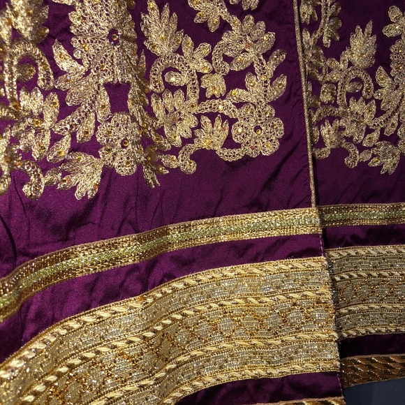 Plum purple Indian dress - Picture 4 of 6